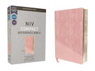 Cover image for Niv, Reference Bible, Compact, Leathersoft, Pink, Red Letter, Comfort Print, isbn: 9780310456902