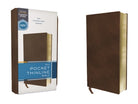 Cover image for Niv, Pocket Thinline Bible, Leathersoft, Brown, Red Letter, Comfort Print, isbn: 9780310458241