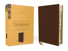 Cover image for Kjv, Thompson Chain-Reference Bible, Genuine Leather, Calfskin, Brown, Red Letter, Thumb Indexed, Comfort Print, isbn: 9780310459262