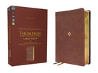 Cover image for Nkjv, Thompson Chain-Reference Bible, Large Print, Leathersoft, Brown, Red Letter, Comfort Print, isbn: 9780310459347