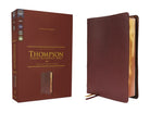 Cover image for Nkjv, Thompson Chain-Reference Bible, Genuine Leather, Calfskin, Burgundy, Red Letter, Comfort Print, isbn: 9780310459453