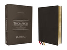 Cover image for Nkjv, Thompson Chain-Reference Bible, Premium Goatskin Leather, Black, Premier Collection, Black Letter, Art Gilded Edges, Comfort Print, isbn: 9780310459477