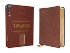 Cover image for Nkjv, Thompson Chain-Reference Bible, Leathersoft, Brown, Red Letter, Comfort Print, isbn: 9780310459484