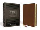 Cover image for Nasb, Thinline Bible, Premium Goatskin Leather, Brown, Premier Collection, Black Letter, Gauffered Edges, 2020 Text, Comfort Print, isbn: 9780310460534