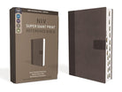 Cover image for Niv, Super Giant Print Reference Bible (Font Size: 16.5-Point), Leathersoft, Gray, Red Letter, Thumb Indexed, Comfort Print, isbn: 9780310460602