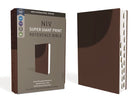 Cover image for Niv, Super Giant Print Reference Bible (Font Size: 16.5-Point), Leathersoft, Brown, Red Letter, Thumb Indexed, Comfort Print, isbn: 9780310460619