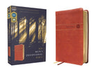 Cover image for Niv, Men's Devotional Bible (by Men, for Men), Leathersoft, Brown, Comfort Print, isbn: 9780310460824