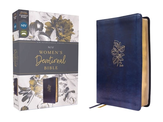 Cover image for Niv, Women's Devotional Bible (by Women, for Women), Leathersoft, Navy, Comfort Print, isbn: 9780310460992