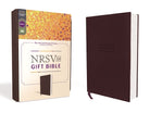 Cover image for Nrsvue, Gift Bible, Leathersoft, Burgundy, Comfort Print, isbn: 9780310461555