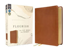 Cover image for Flourish: The NIV Bible for Women, Leathersoft, Brown, Comfort Print, isbn: 9780310462484