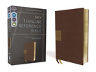 Cover image for Niv, Thinline Reference Bible (Deep Study at a Portable Size), Leathersoft, Brown, Red Letter, Comfort Print, isbn: 9780310462675