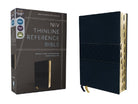 Cover image for Niv, Thinline Reference Bible (Deep Study at a Portable Size), Leathersoft, Navy, Red Letter, Thumb Indexed, Comfort Print, isbn: 9780310462743