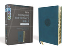 Cover image for Niv, Thinline Reference Bible (Deep Study at a Portable Size), Large Print, Leathersoft, Teal, Red Letter, Thumb Indexed, Comfort Print, isbn: 9780310462767