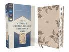 Cover image for Niv, Compact Center-Column Reference Bible, Leathersoft, Stone, Red Letter, Thumb Indexed, Comfort Print, isbn: 9780310462859