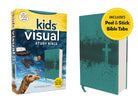 Cover image for Niv, Kids' Visual Study Bible, Leathersoft, Teal, Full Color Interior, Peel/Stick Bible Tabs, isbn: 9780310462972