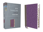 Cover image for Niv, Thinline Bible, Giant Print, Leathersoft, Gray/Purple, Red Letter, Thumb Indexed, Comfort Print, isbn: 9780310463290
