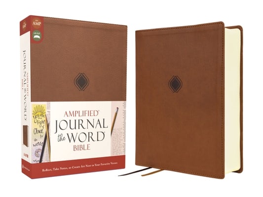 Cover image for Amplified Journal the Word Bible, Leathersoft, Brown, isbn: 9780310463627