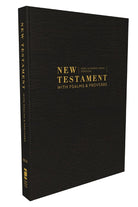 Cover image for Niv, New Testament with Psalms and Proverbs, Pocket-Sized, Paperback, Black, Comfort Print, isbn: 9780310463955