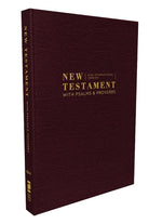 Cover image for Niv, New Testament with Psalms and Proverbs, Pocket-Sized, Paperback, Burgundy, Comfort Print, isbn: 9780310463962