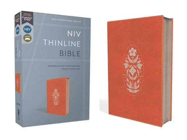 Cover image for Niv, Thinline Bible, Leathersoft, Coral, Zippered, Red Letter, Comfort Print, isbn: 9780310465041