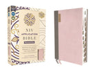 Cover image for NIV Application Bible, Personal Size, Leathersoft, Pink/Gray, Red Letter, Thumb Indexed, Comfort Print, isbn: 9780310465270