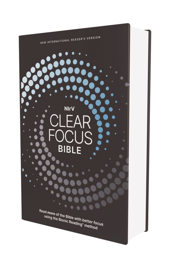 Cover image for Nirv, Clear Focus Bible, Hardcover, Charcoal/Blue, isbn: 9780310465522