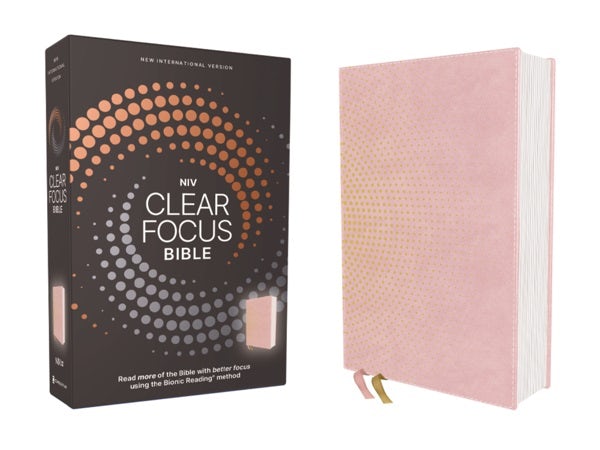 Cover image for Niv, Clear Focus Bible, Leathersoft, Pink, isbn: 9780310465546