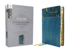 Cover image for Nasb, Personal Size Bible, Large Print, Leathersoft, Teal, Red Letter, 1995 Text, Thumb Indexed, Comfort Print, isbn: 9780310465959