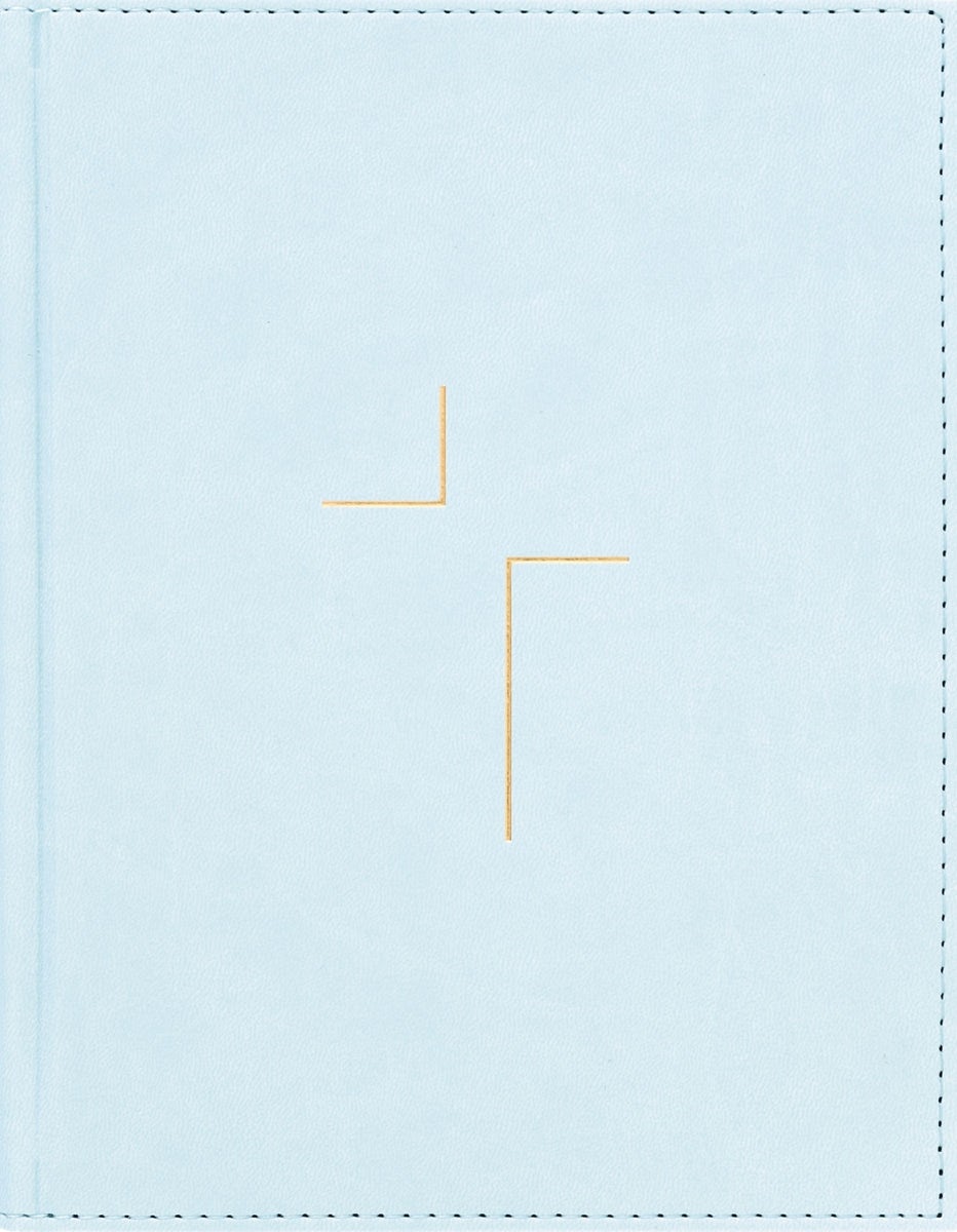 Cover image for The Jesus Bible, NIV Edition, Leathersoft Over Board, Blue, Comfort Print, isbn: 9780310468950