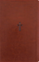 Cover image for Nasb, Personal Size Reference Bible, Large Print, Paragraph Style, Leathersoft, Brown, Red Letter, Thumb Indexed, 1995 Text, Comfort Print, isbn: 9780310469131