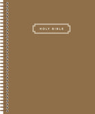 Cover image for Niv, Journal the Word Bible, Double-Column, Spiral-Bound Edition, Hardcover Spiral, Brown, Red Letter, Comfort Print, isbn: 9780310469995