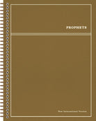 Cover image for Niv, Journal the Word Bible, Single-Column, Spiral-Bound Edition, Prophets, Cloth Hardcover Spiral, Brown, Comfort Print, isbn: 9780310470069