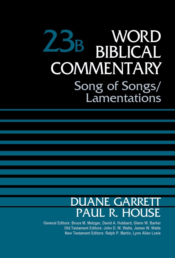 Cover image for Song of Songs and Lamentations, Volume 23b, isbn: 9780310522195