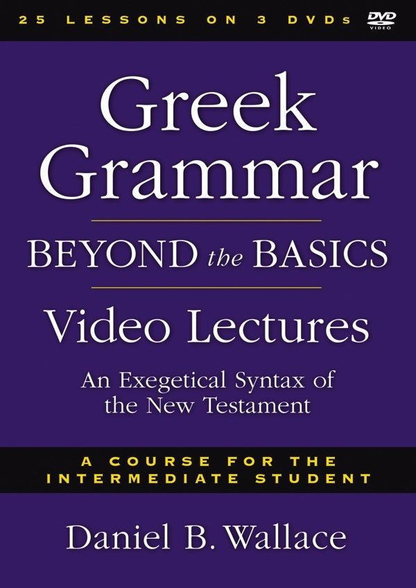 Cover image for Greek Grammar Beyond the Basics Video Lectures, isbn: 9780310534099