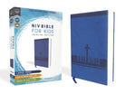 Cover image for Niv, Bible for Kids, Large Print, Leathersoft, Blue, Red Letter, Comfort Print, isbn: 9780310764212