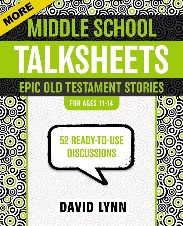 Cover image for More Middle School Talksheets, Epic Old Testament Stories, isbn: 9780310889328