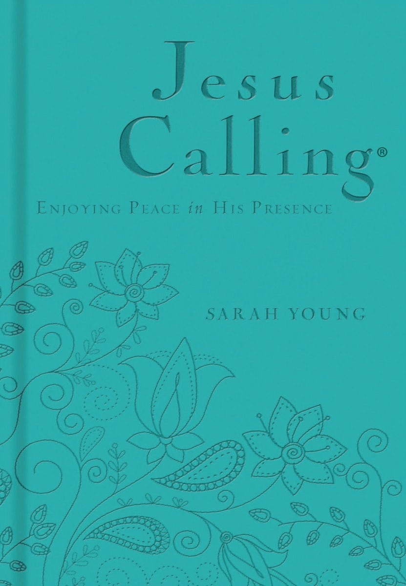 Cover image for Jesus Calling, Teal Leathersoft, with Scripture References, isbn: 9780529100771