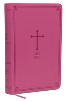 Cover image for NKJV, Deluxe Gift Bible, Imitation Leather, Pink, Red Letter Edition, isbn: 9780718075279