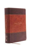Cover image for The King James Study Bible, Imitation Leather, Brown, Indexed, Full-Color Edition, isbn: 9780718079918