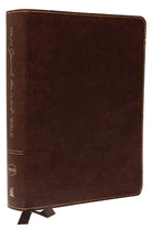 Cover image for NKJV, Journal the Word Bible, Large Print, Bonded Leather, Brown, Red Letter Edition, isbn: 9780718090890