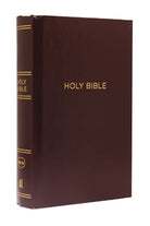 Cover image for NKJV, Pew Bible, Large Print, Hardcover, Burgundy, Red Letter Edition, isbn: 9780718095635