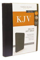 Cover image for KJV, Deluxe Gift Bible, Imitation Leather, Black, Red Letter Edition, isbn: 9780718097578