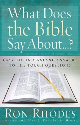 Cover image for What Does the Bible Say About...?, isbn: 9780736919036