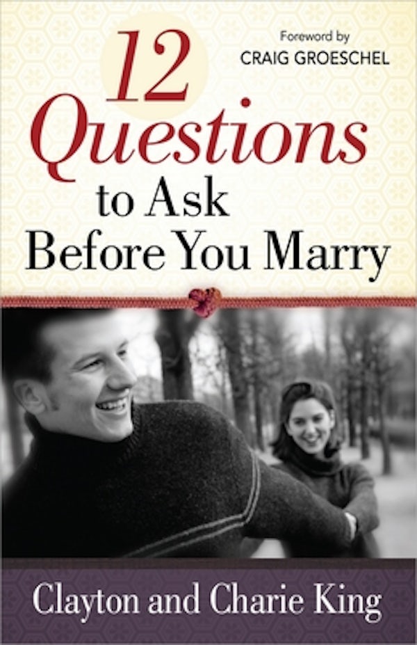 Cover image for 12 Questions to Ask Before You Marry, isbn: 9780736937771