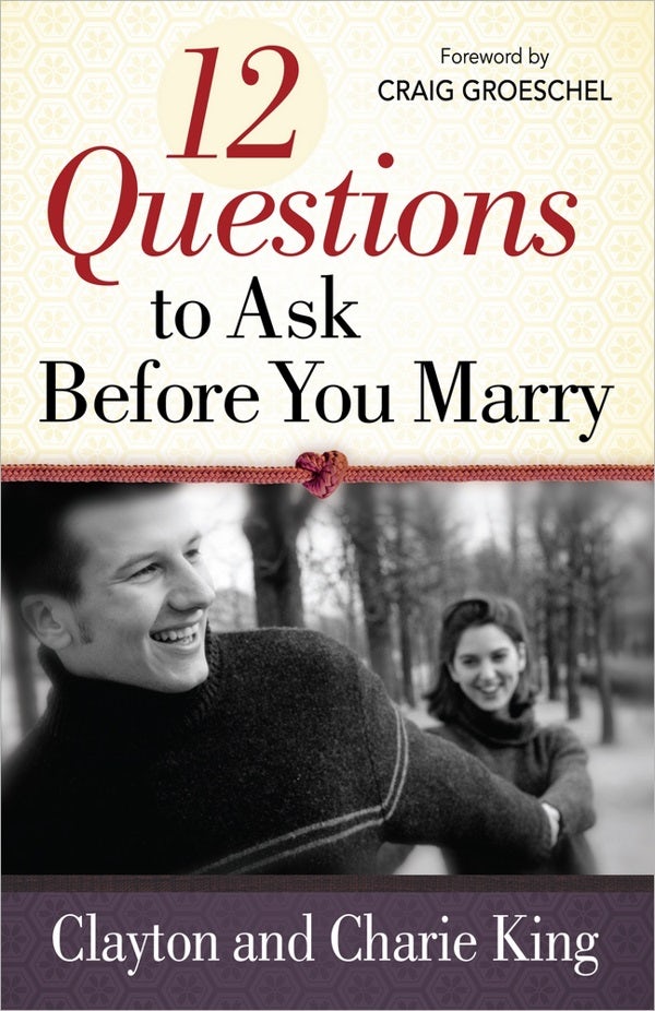Cover image for 12 Questions to Ask Before You Marry, isbn: 9780736937771