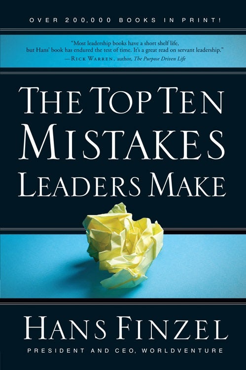 Cover image for The Top Ten Mistakes Leaders Make, isbn: 9780781445498