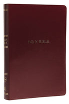 Cover image for NKJV, Reference Bible, Center-Column Giant Print, Leather-Look, Burgundy, Red Letter Edition, Comfort Print, isbn: 9780785217718