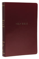 Cover image for NKJV, Reference Bible, Center-Column Giant Print, Leather-Look, Burgundy, Indexed, Red Letter Edition, Comfort Print, isbn: 9780785217732