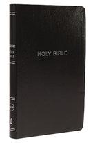 Cover image for NKJV, Thinline Reference Bible, Leather-Look, Black, Red Letter Edition, Comfort Print, isbn: 9780785217824