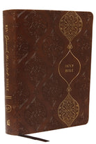 Cover image for KJV, Journal the Word Bible, Imitation Leather, Brown, Red Letter Edition, Comfort Print, isbn: 9780785218302